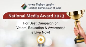 National Media Award-2023 for Campaign on Voter Education and Awareness