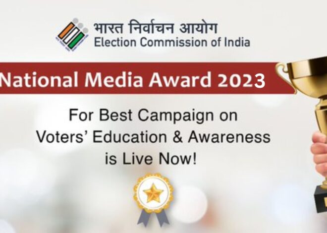 National Media Award-2023 for Campaign on Voter Education and Awareness